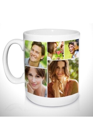 Personalisierte weiße Tasse mit Namen und Foto - 7