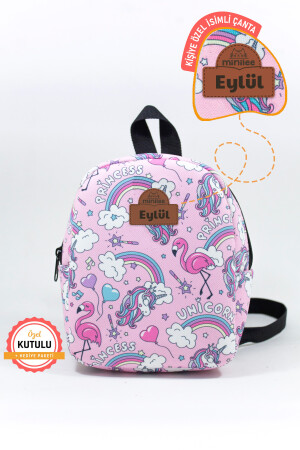 Personalisierter Name – Prinzessin Einhorn 0–8 Jahre – Kindergarten, Kindergarten-Kinderrucksack 7811-04 - 4