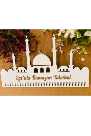 Personalisierter Ramadan-Kalender aus Holz, 30 x 18 cm - 1