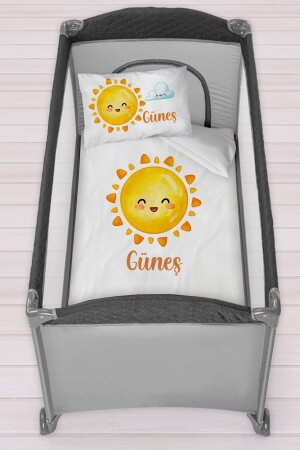 Personalisiertes 75x120 Park Bed Crib Bettbezug-Set Güneş park-285374638007 - 2