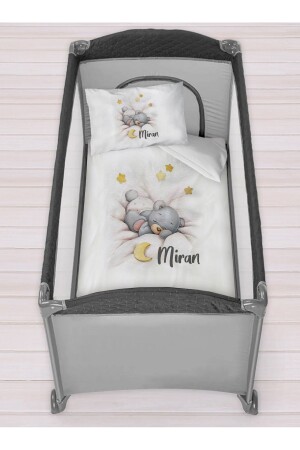 Personalisiertes 75x120 Park-Bettbezug-Set für Kinderbetten - 2