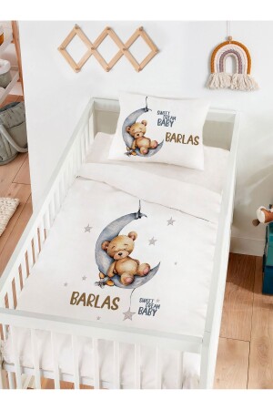 Personalisiertes Baby-Bettbezug-Set 9324 aus 100 % Baumwolle - 1