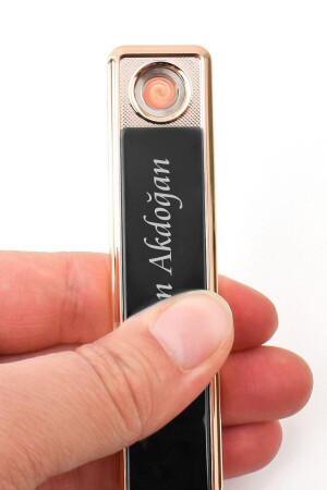 Personalisiertes, mit Namen bedrucktes Feuerzeug, wiederaufladbares elektronisches USB-Touch-Feuerzeug PRA-5968905-3044 - 2