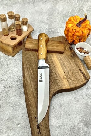 Personalisiertes Opfermesser Metzgermesser Fleisch - Holzgriff - 32 cm. - 6