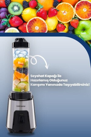 Persönlicher Smoothie-Mixer mit Mix-Up-Eis-Zerkleinerungsfunktion und Edelstahlklinge - 4