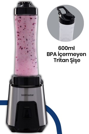 Persönlicher Smoothie-Mixer mit Mix-Up-Eis-Zerkleinerungsfunktion und Edelstahlklinge - 7