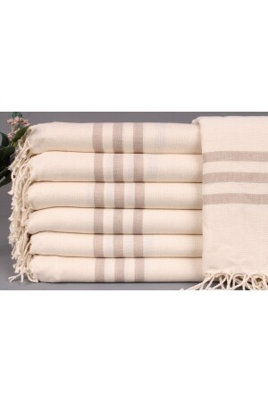 Peştemal Kahverengi 100x180 Cm Pamuk Peştemal Evli Çiftlere Hediye 3-13-655 - Kayra Export