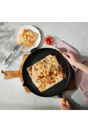 Pfannkuchenpfanne aus Gusseisen mit Granitdekor, 33 cm, AND425 - 4