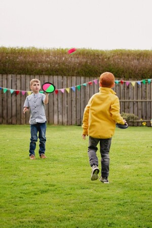 Pferd hält hartes Klettverschluss-Ballfangspiel-Set, Kinderspiel, Spaß, Sportspielzeug, Tennis spielen - 8