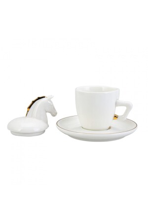 Pferde-Kaffeetassen-Set für 2 Personen 153. 03. 07. 9866 - 6