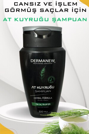 Pferdeschwanz-Shampoo – für geschädigtes und spät wachsendes Haar – Reparatur-Pflege-Shampoo – schnelles Haarwachstum - 3