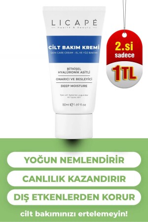 Pflegende pflanzliche Hyaluronsäure – Panthenol B5 Hautpflegecreme 50 ml - 2