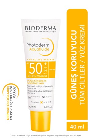 Photoderm Aquafluid SPF50+ Gesichtssonnenschutz mit hohem Schutz für alle Haut, 40 ml - 1