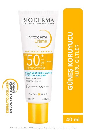 Photoderm Cream SPF50+ Gesichtssonnenschutz mit hohem Schutz für trockene Haut, 40 ml - 1