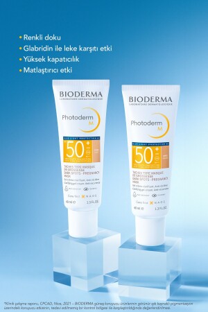 Photoderm M Light SPF50+ Farbige Sonnencreme für das Gesicht mit hohem Schutz gegen dunkle Flecken und blaues Licht, 40 ml - 7