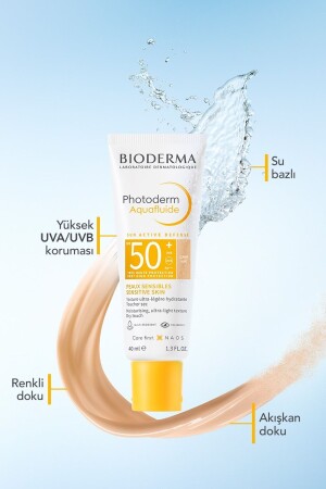 Photoderm SPF 50 Aquafluide Farbiger Sonnenschutz 40 ml Hell - 5