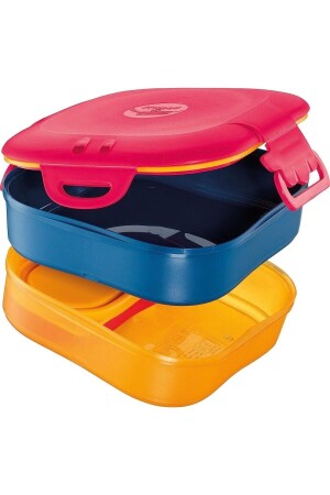 Picknick-Lunchbox 3 in 1 168 x 168 x 89 mm 1. 4 Liter Rosa 870701 - 3