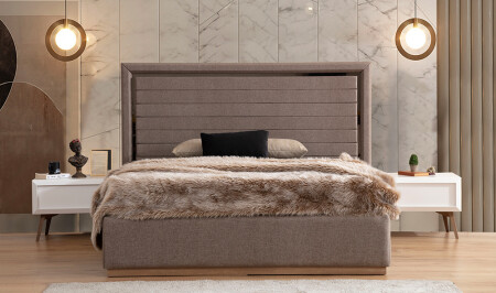 Pier Bazalı Karyola ve Başlık - 190 cm - Cadde Yıldız