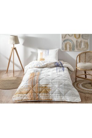 Pietra Gri Tek Kişilik Ranforce Yorgan Seti - Taç