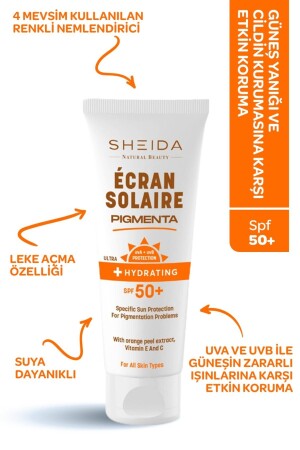 Pigmenta Koyu Leke Karşıtı Ton Eşitleyici Spf 50 Renkli Güneş Kremi 75 ml SHDECRN50PIG - 2