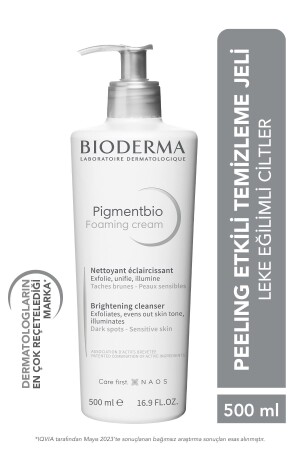 Pigmentbio Foaming Cream Leke Karşıtı Aydınlatıcı Peeling Etkili Yıkama Jeli Yüz ve Vücut 500 ml - 2