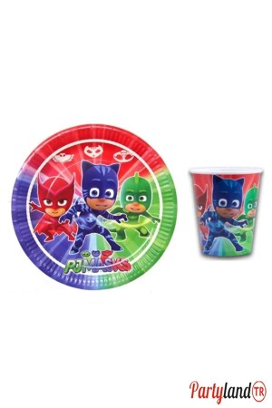 Pijamaskeliler Pj Mask Pija Maskeliler 16 Teller 16 Tassen PL-PIJA-02 - 2