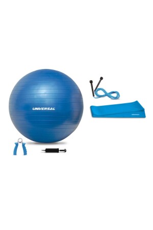 Pilates Ball Universal 5-teiliges Pilates-Set Blau - 1