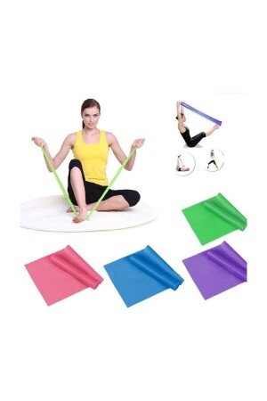 Pilates Bandı Plates Bantı Egzersiz Lastiği Yoga Egzersiz Bandı - 1
