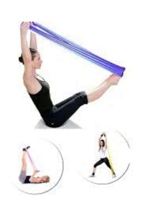 Pilates Bandı Plates Bantı Egzersiz Lastiği Yoga Egzersiz Bandı - 3