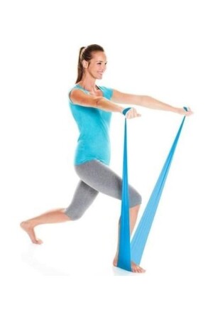 Pilates Bandı Plates Bantı Egzersiz Lastiği Yoga Egzersiz Bandı - 7