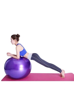 Pilates-Gymnastikball Spezialpumpe Lila pltstpmr65 - 1