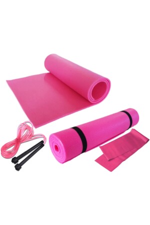 Pilates Lastiği Atlama Ipi Set Yoga Egzersiz Minderi 7mm - 1