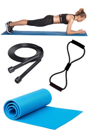 Pilates-Set, Balance-Set, Pilates-Matte, Springseil und Widerstandsband-Set - 1