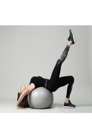 Pilates Topu (65 CM-GRİ) - 9