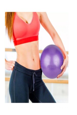 Pilates Topu-Jimnastik Yoga Egzersiz Plates Topu (20 CM-MOR) - 3