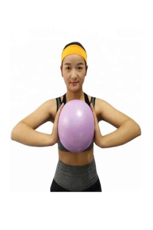 Pilates Topu-Jimnastik Yoga Egzersiz Plates Topu (20 CM-MOR) - 7