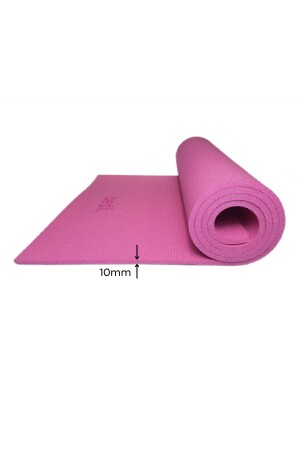 Pilates Yoga Camping Matte Trainingsmatte rutschfeste Basis 180x60 cm 10mm - 3