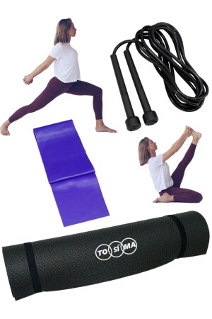 Pilatesmatte, Yogamatte, Pilatesmatten-Set, Yogamatte, 3-teilig, Spezial-Set - 1