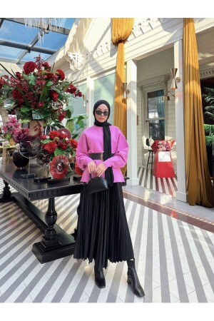 Piliseli Tesettür Etek - Trend Marfa