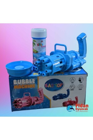 Pilli Köpüklü Oyuncak Baloncuk Köpük Makinesi Tabancası Bubble Machine 50 ml Baloncuk Likiti 2483 - 2