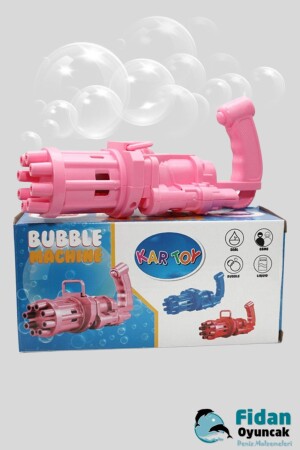 Pilli Köpüklü Oyuncak Baloncuk Köpük Makinesi Tabancası Bubble Machine 50 ml Baloncuk Likiti 2483 - 1