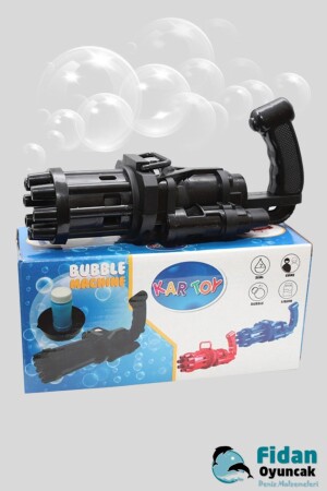 Pilli Köpüklü Oyuncak Baloncuk Köpük Makinesi Tabancası Bubble Machine 50 ml Baloncuk Likiti 2483 - 2