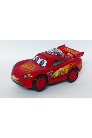 Pilli Müzikli Cars Şimşek Mcquinn 95 Piston Cup Dil Çıkaran Disco Işıklı Araba - 3