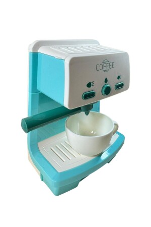 Pilli Sesli Işıklı Kahve Makinesi ve Meyve Blender Karıştırıcı 2'li Set Oyuncak Ev Aletleri Seti - 4