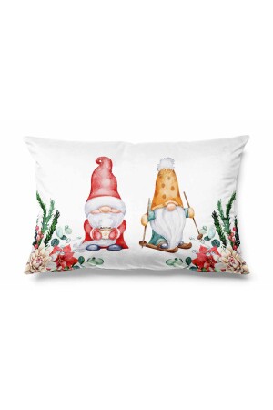 قرية مُستقيمة من قِبل (مينز) ذات نمط مزدوج الجانب المطبوع (سويدي) يرمي غطاء وسادة ليلة رأس السنة - Pilloveland