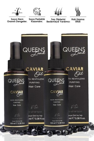 Pınar Dönmez Yıpranmış Saçlara Özel Havyar Özlü Saç Bakım Serumu 100ml 2'li Set QL-92398 - Queensland