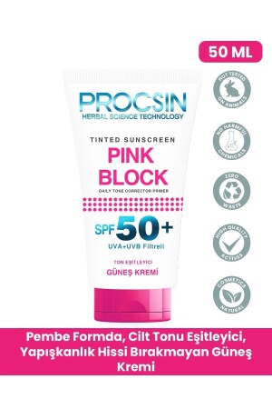 Pink Block Brightening and Tone Equalizing Spf50 Sonnencreme 50 ml FP. 01. 03. 003. 009 - 1