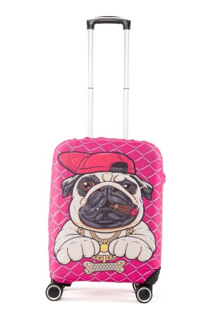 Pink Dog Cabin Size Gepäckabdeckung BAGZY-STYLE-CABIN-CASE - 1