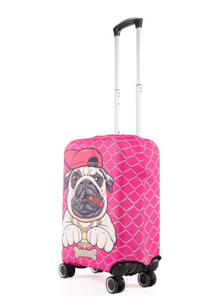 Pink Dog Cabin Size Gepäckabdeckung BAGZY-STYLE-CABIN-CASE - 2