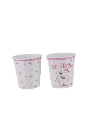 Pink First Tooth Wheat Girl Party-Set, Dekorationspaket für 16 Personen - 6